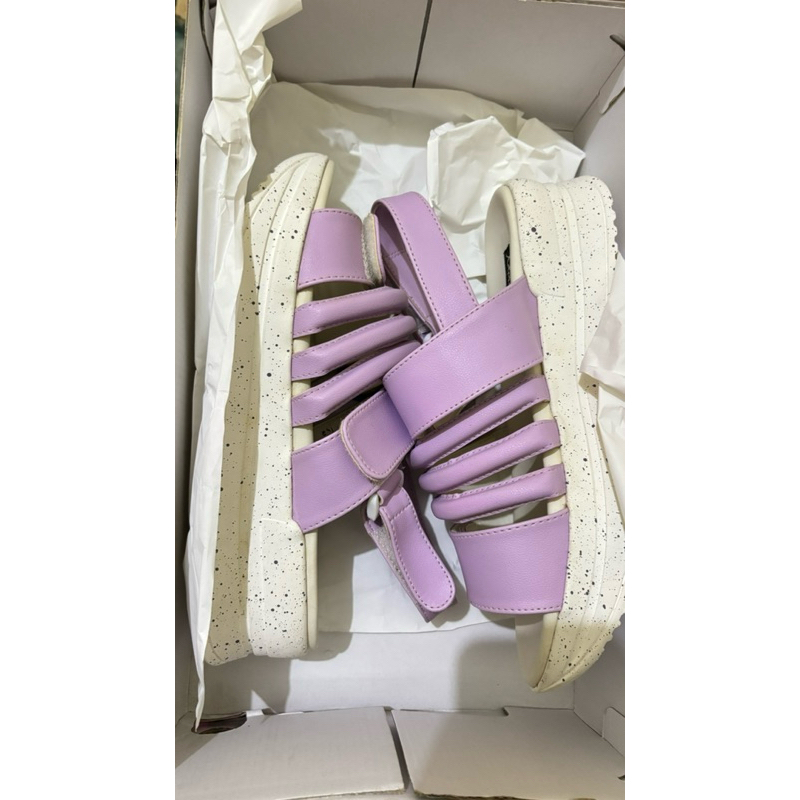 (BARU) Adorable Projects Lobosa Platform Strap Purple - Sandal Wedges - Sendal Wanita Fashion - (Len