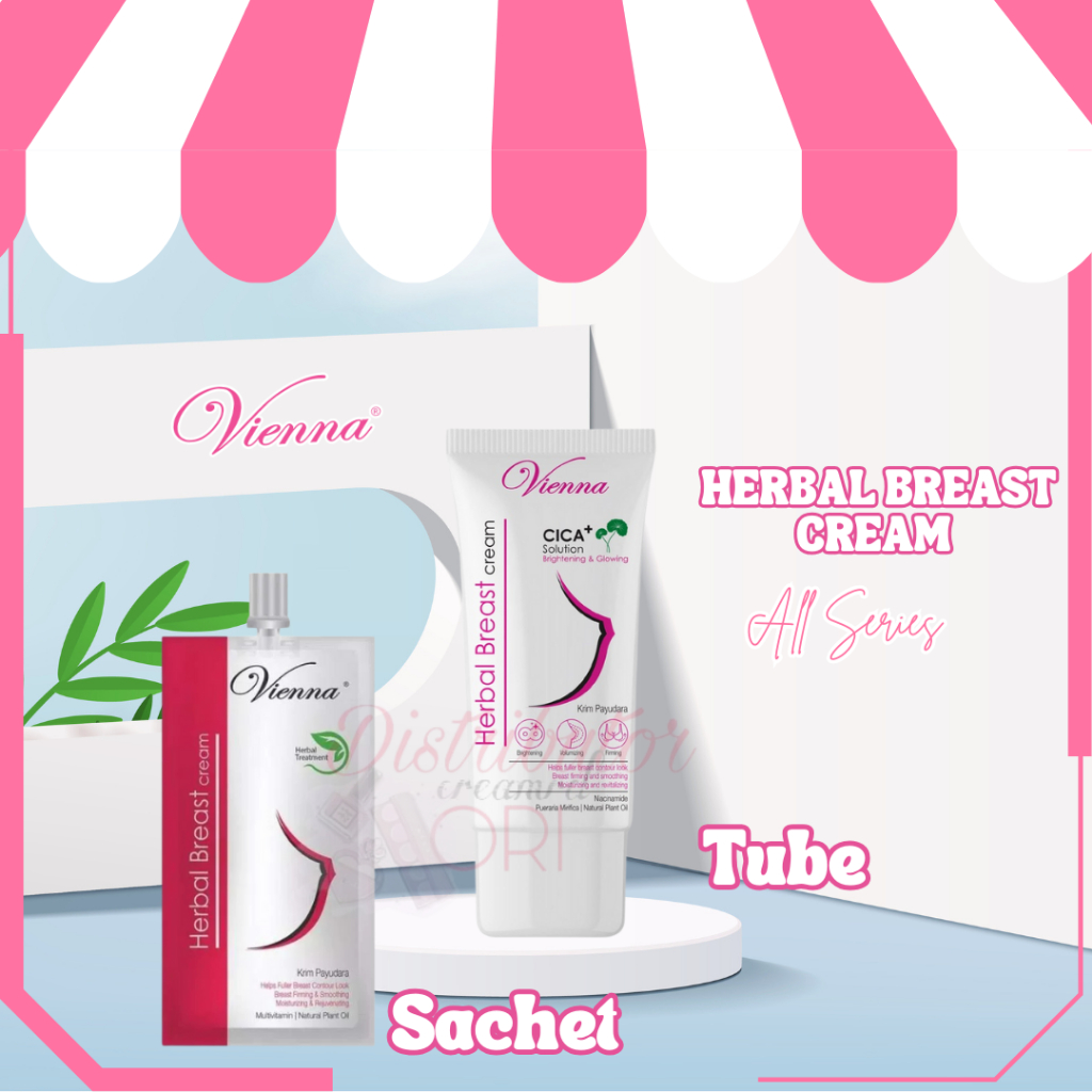 VIENNA Herbal Breast Cream With Pueraria Mirifica - 30ml - 80ml - Pengencang Payudara