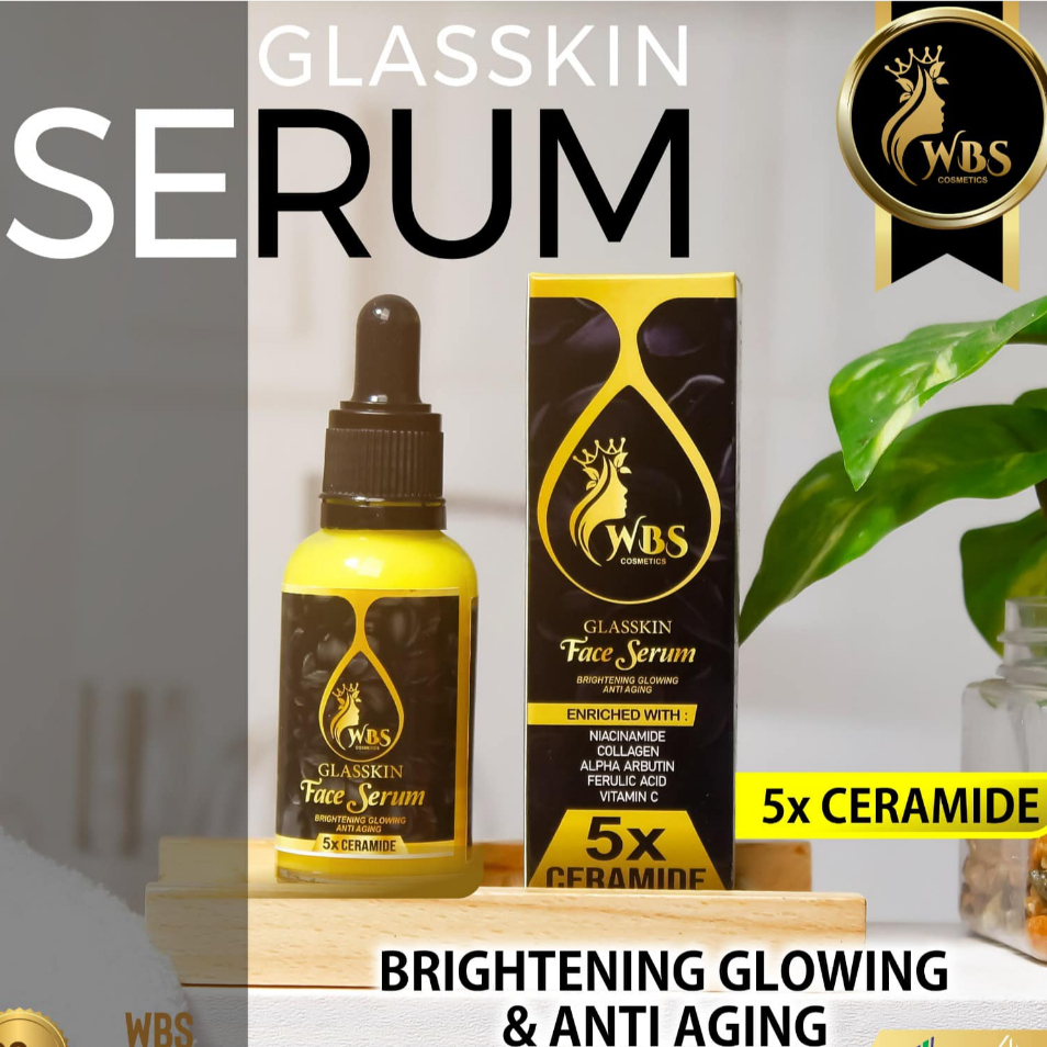 Serum Glasskin Wbs Cosmetics Face Serum kuning Wbs Brightening Glowing Anti Aging BPOM HALAL