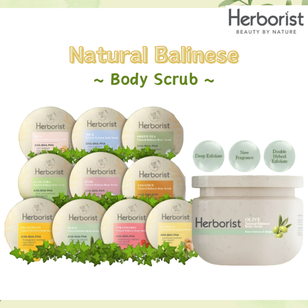 Herborist Natural Balinese Body Scrub 100g & 200g/Lulur Badan
