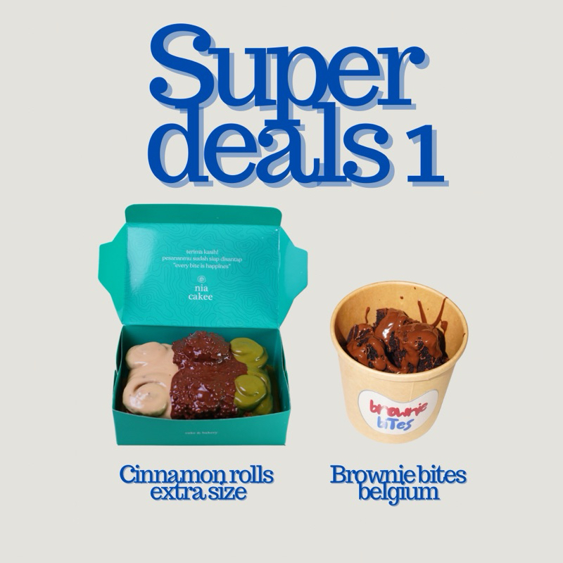 

NIACAKEE SUPER DEALS 1 [Cinnamon rolls extra & brownies belgium]