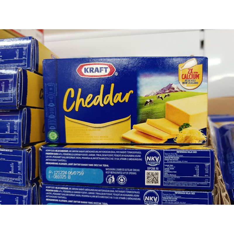 

Keju KRAFT CHEDDAR 2X CALCIUM 150 gr