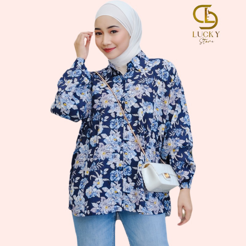 Kemeja Basic Rayon Motif Terbaru