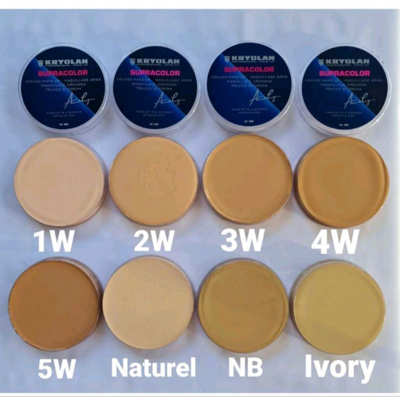 Bitbit Shop [BESAR] Kryolan Foundation Supracolor Full Size Besar 55 ml Germany Alas Bedak Wajah Mak