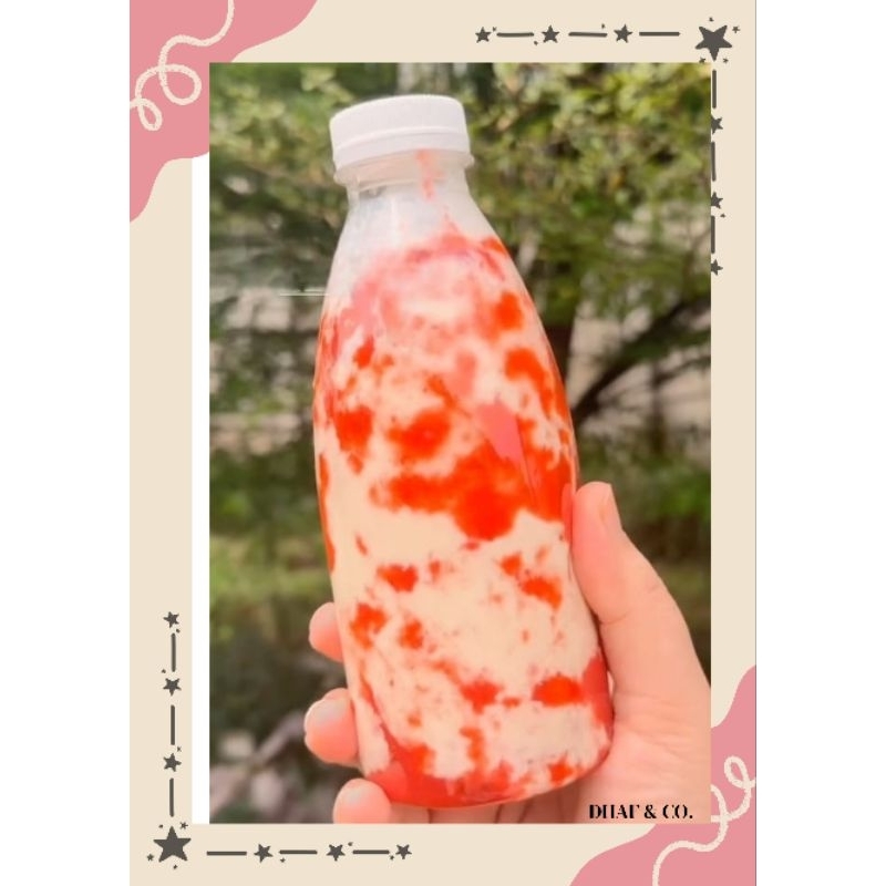 

Korean Strawberry Milk/Minuman Segar/Minuman Susu/Minuman Strawberi