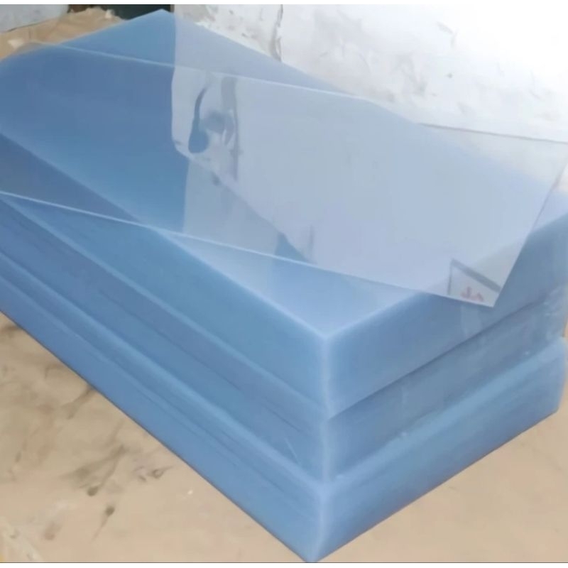 mika PVC sheet clear 3mm x 100cm x 200cm mika kaku PVC sheet bening lembaran 3mm
