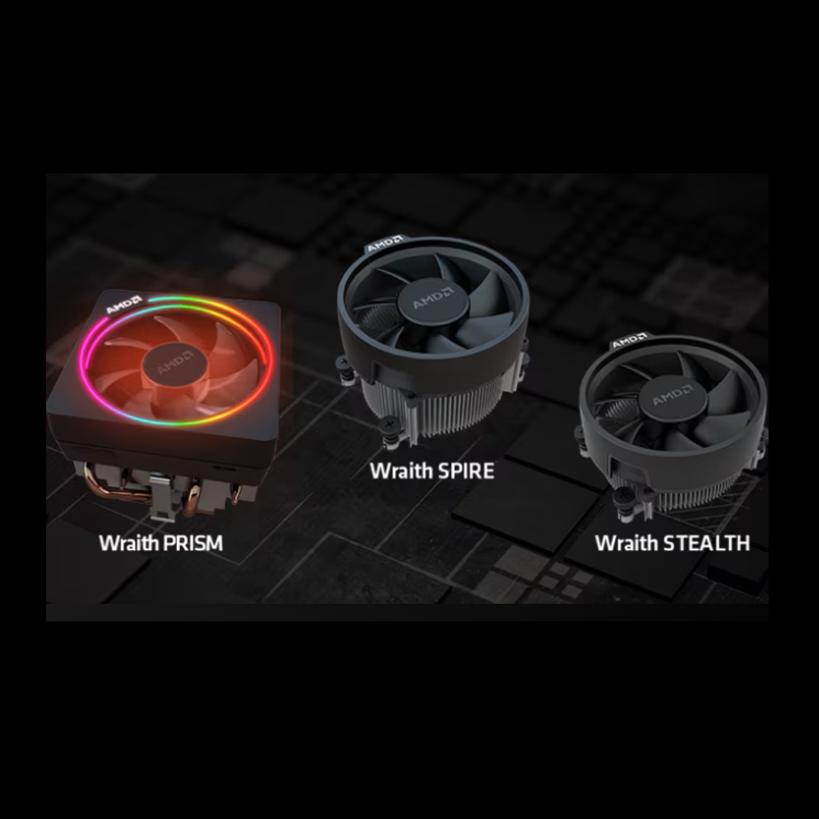 Cooler Heat Sink Fan HSF Stock for AMD Ryzen Phenom-FX support AM2 AM3 AM4 AM5 Wraith Prism Air Cool