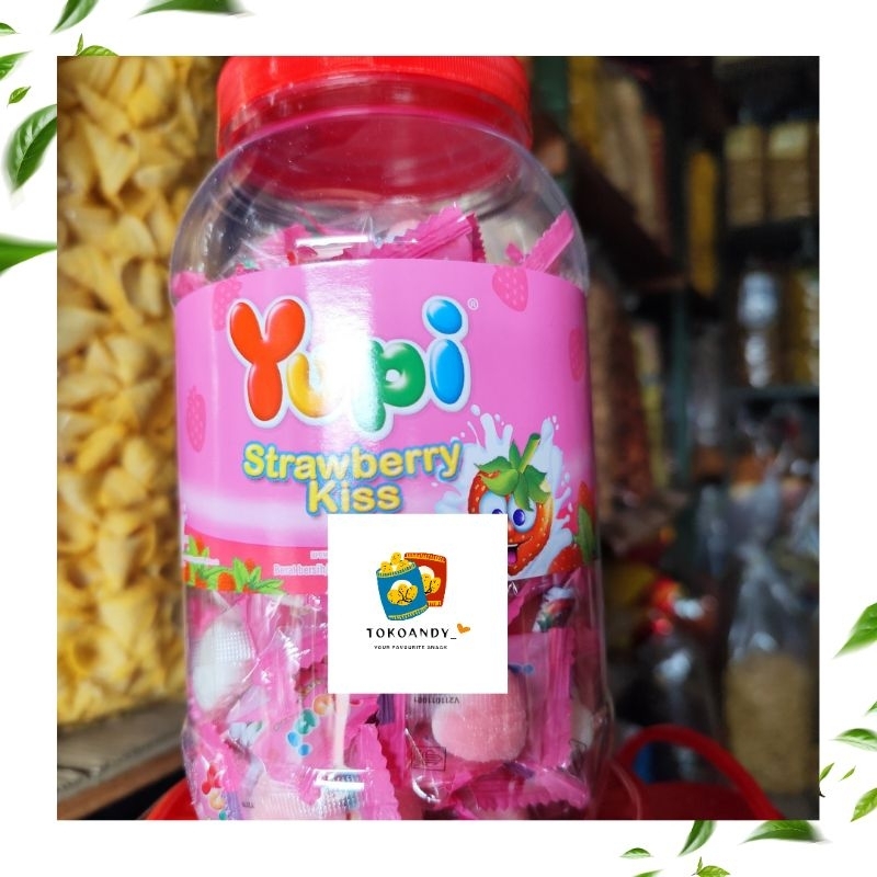 

YUPI STRAWBERRY ( 300gr ) PERMEN YUPI LOVE TOPLES COD SNACK GROSIR TERMURAH PERMEN