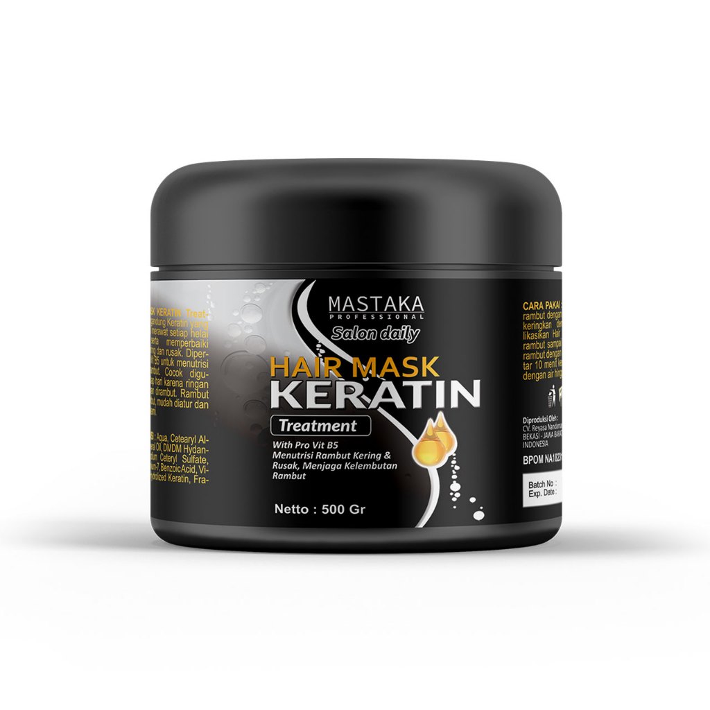 MASTAKA Hair Mask KERATIN Salon Daily Masker Rambut Keratin