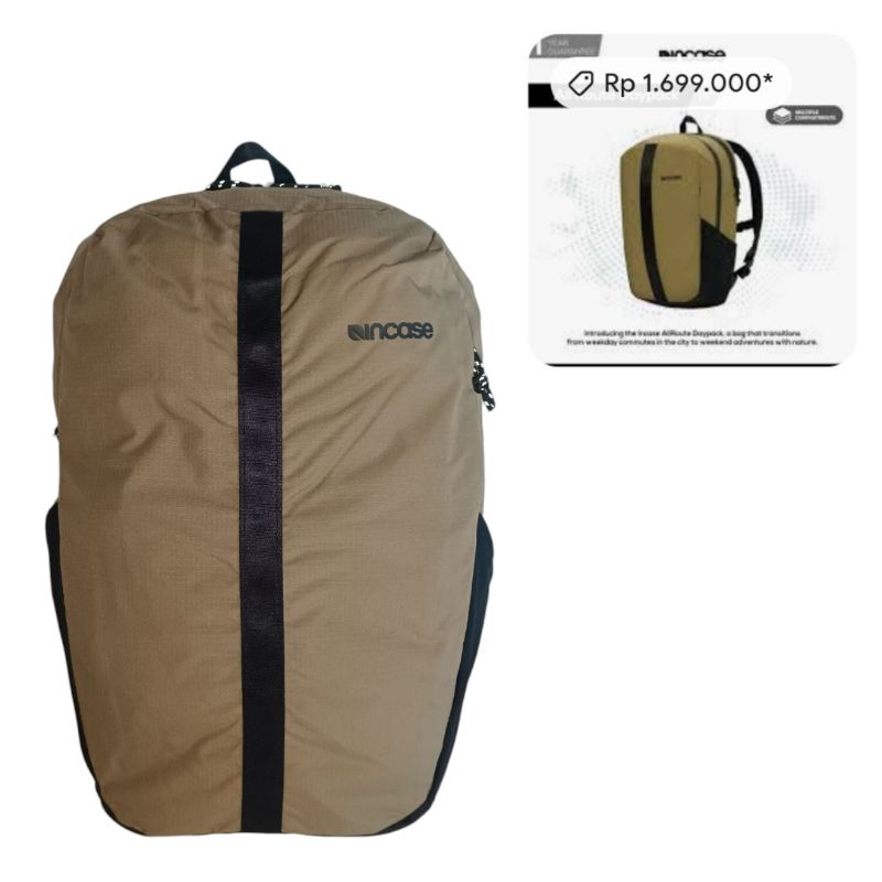 Incase Allroute Daypack Backpack Desert Sand New Original