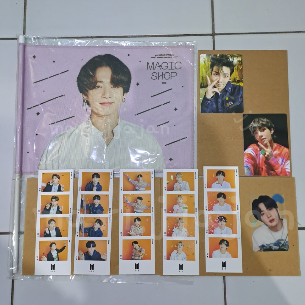 MERCH BTS OFFICIAL READY Flag JungKook Muster Magic Shop Japan Official, 4Cuts Yet To Come Busan Off
