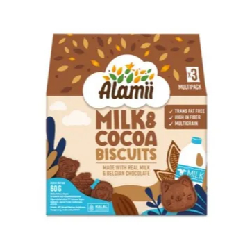 

Alamii Biscuits - Milk & Cocoa 60g