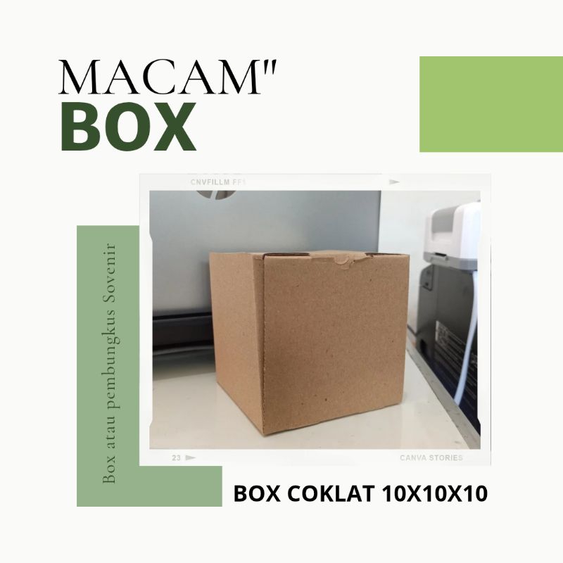 

BOX Dus Coklat Tebal 10x10x10 cm