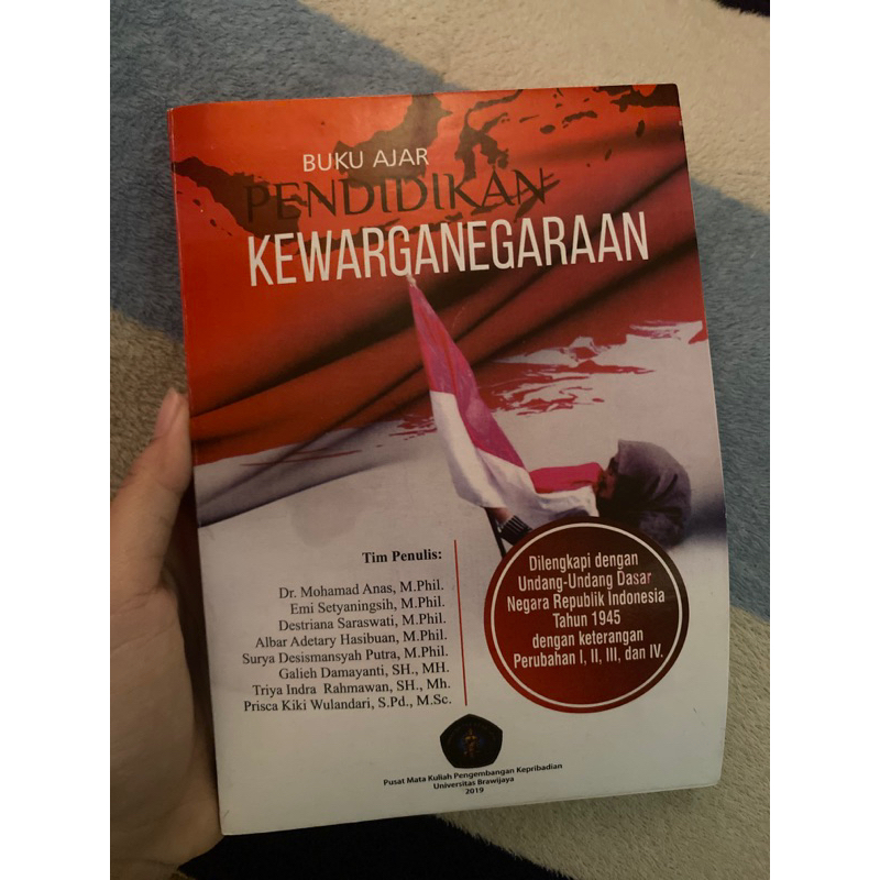 

[PRELOVED] Buku Pendidikan Kewarganegaraan/ Buku Ajar Kewarganegaraan Universitas Brawijaya