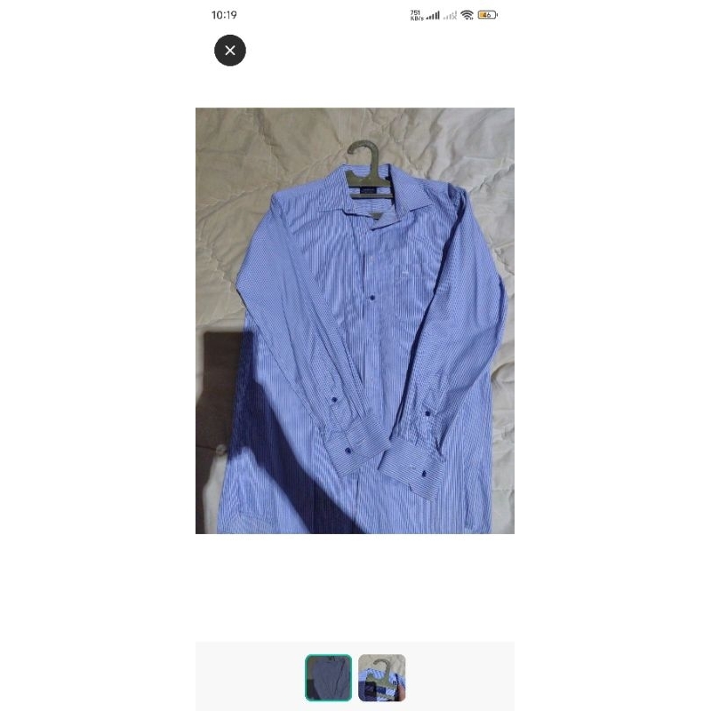 kemeja arrow biru denim