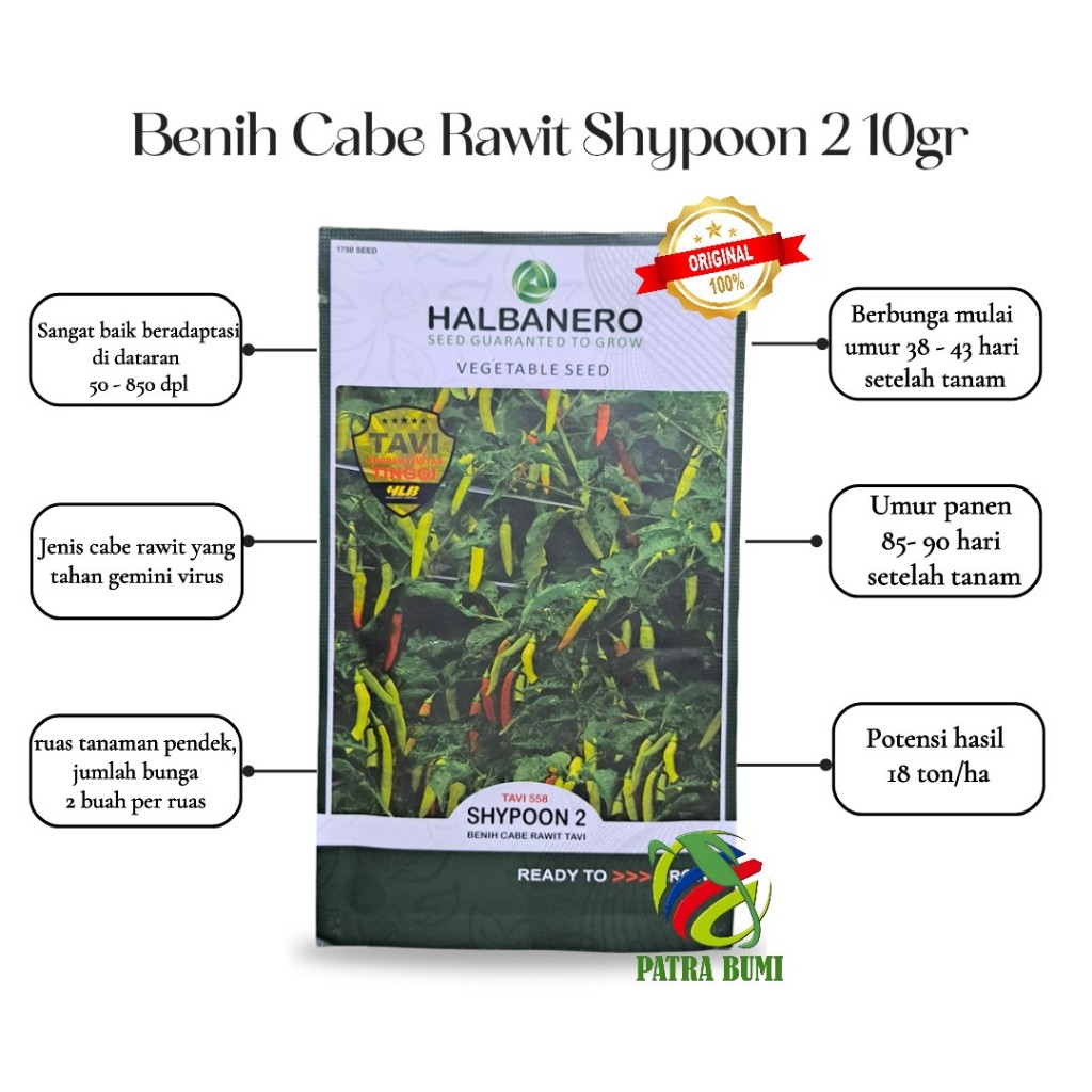 BENIH CABE RAWIT SHYPOON 2 10GR HALBANERO