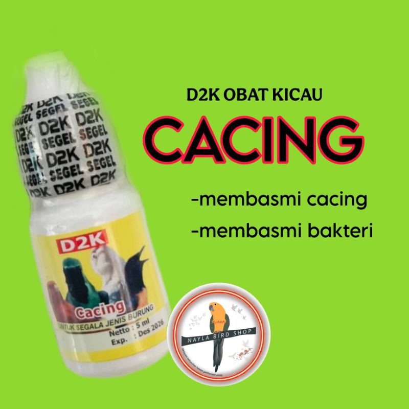 OBAT BURUNG CACINGAN MEMBASMI BAKTERI D2K CACING