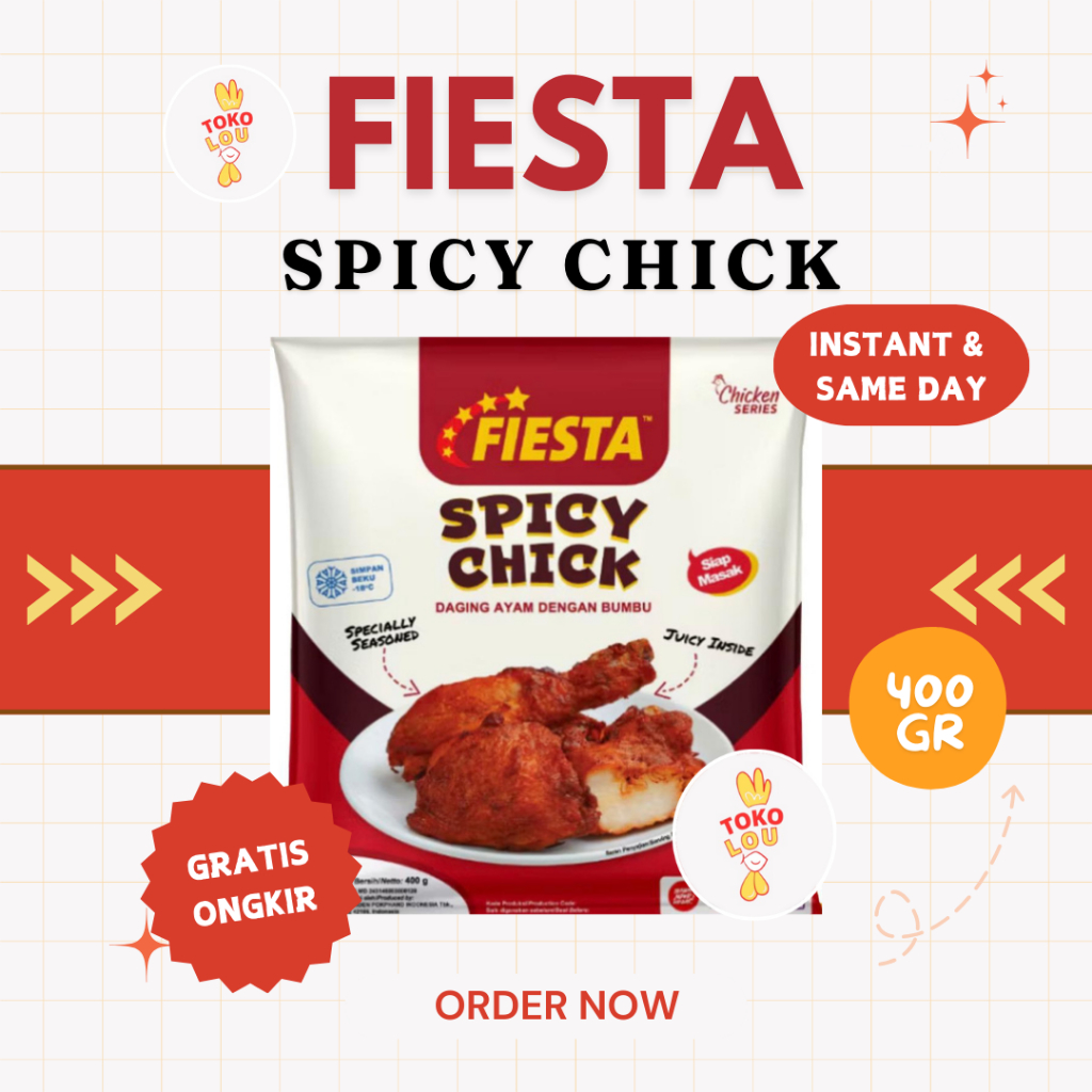 

FIESTA SPICY CHICK 400 GR | AYAM PEDAS FIESTA