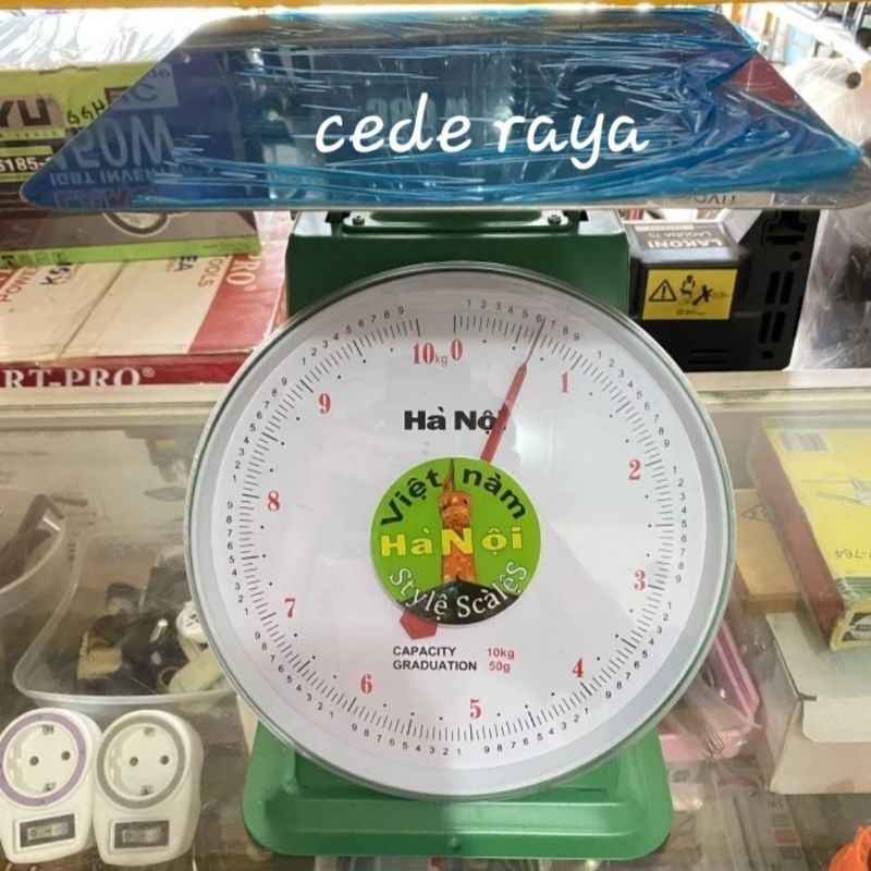 timbangan duduk manual / kaleng hanoi vietnam 10 kg piring datar rata