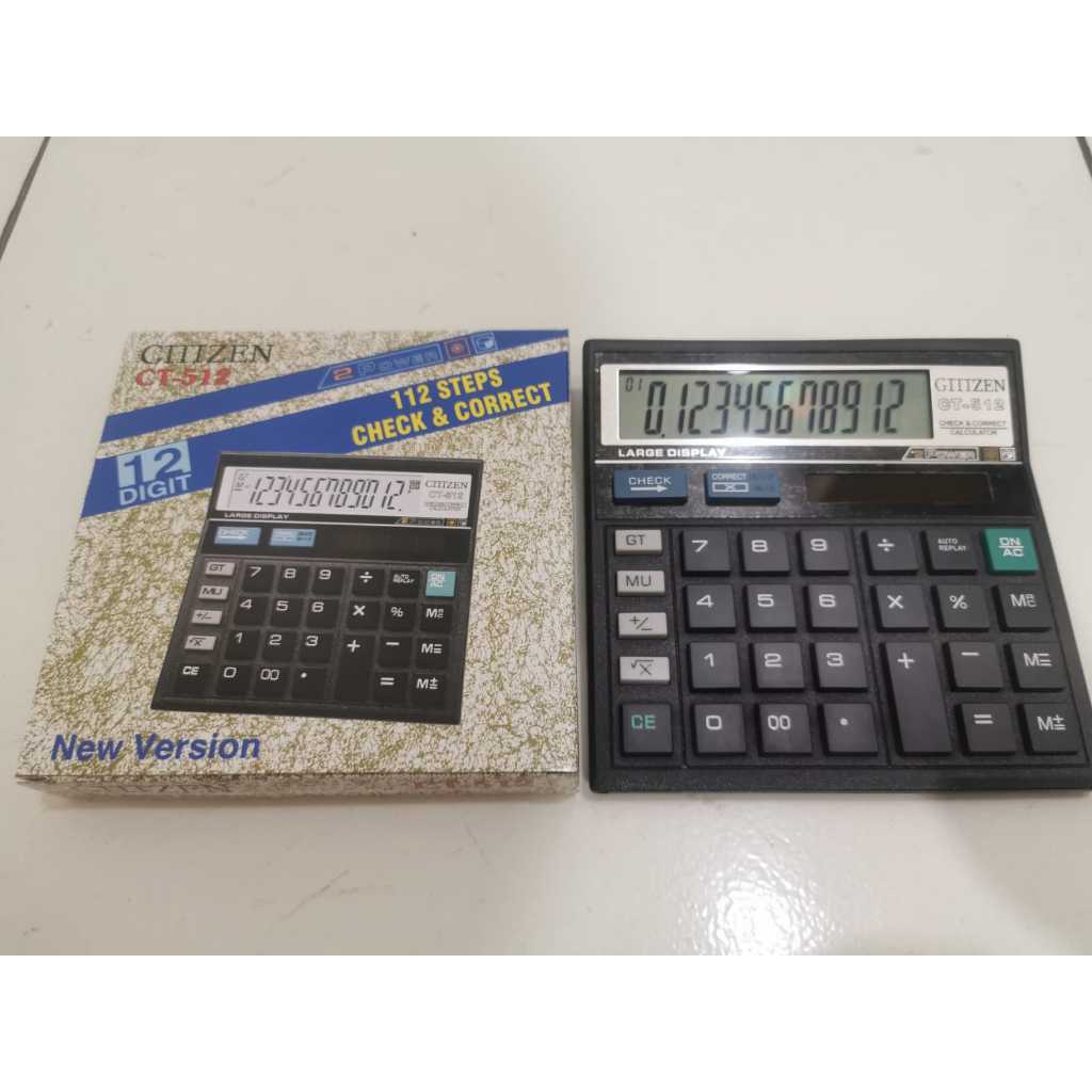 

(1 Pcs) Calculator 12 Digit CT-512 / Kalkulator 12 Digit CT-512 Check&Correct