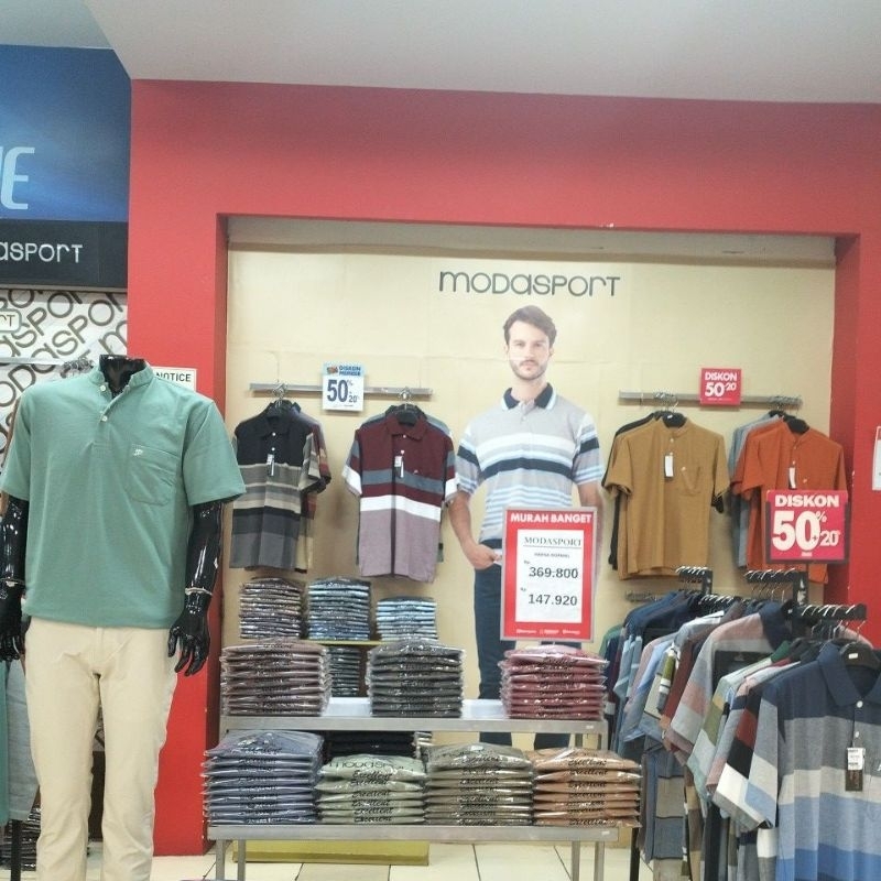 KAOS KRAH BRAND MODASPORT DISCOUNT 70% Pria Dewasa (RRANDOM)
