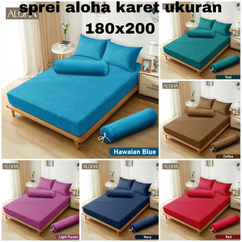 Sprei 180x200 Polos Emboss King Size Tinggi 20 cm Internal Group / Seprei Aloha Polos King' 180x200