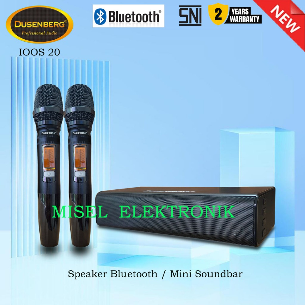 Speaker Bluetooth Portable Mini Soundbar Dusenberg ioos 20