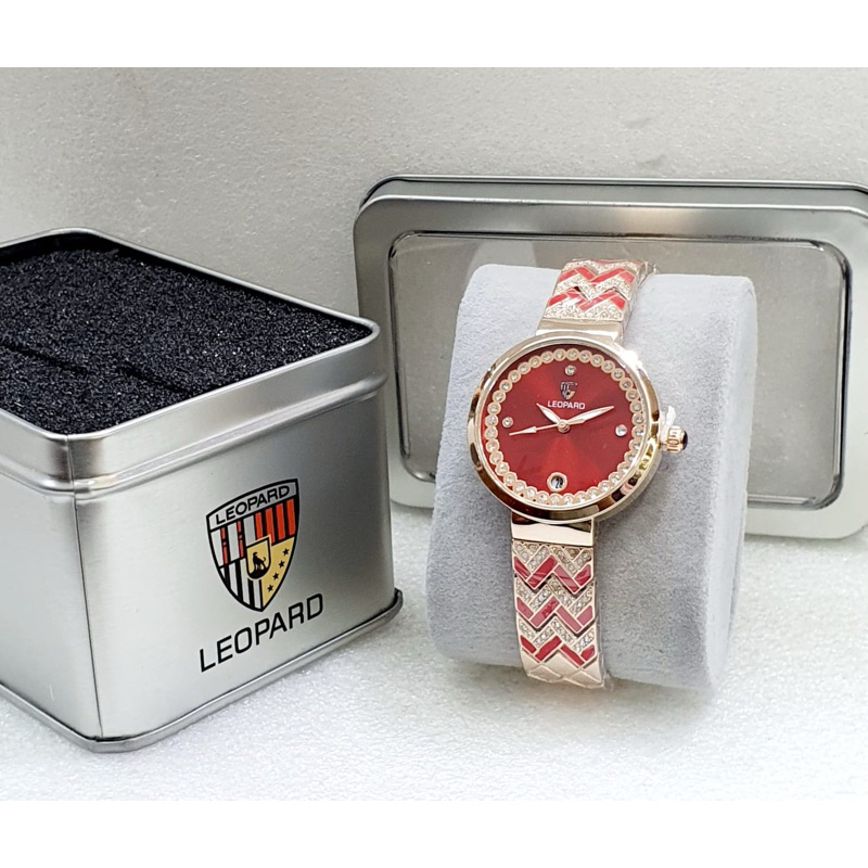 LEOPARD 8109 - Jam Tangan Wanita Fashion Full Diamond Rantai Steinless