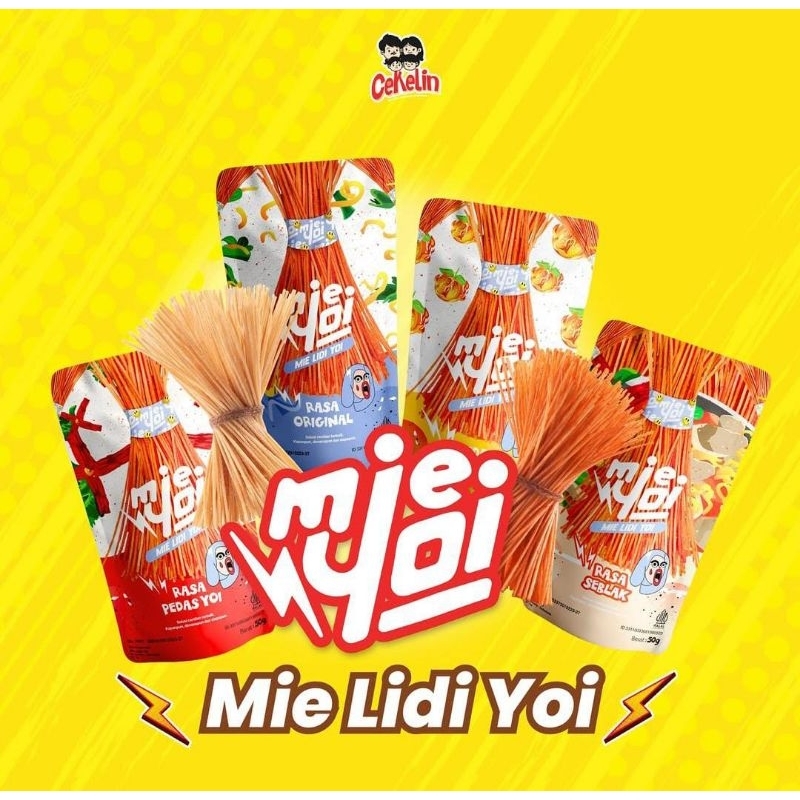 

Mie Lidi cekelin snack/cemilan/makanan ringan