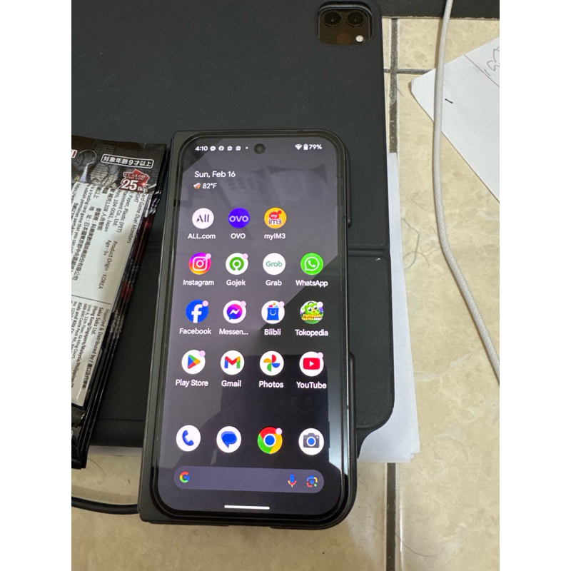 hp fold obsidian 256gb imei bea cukai