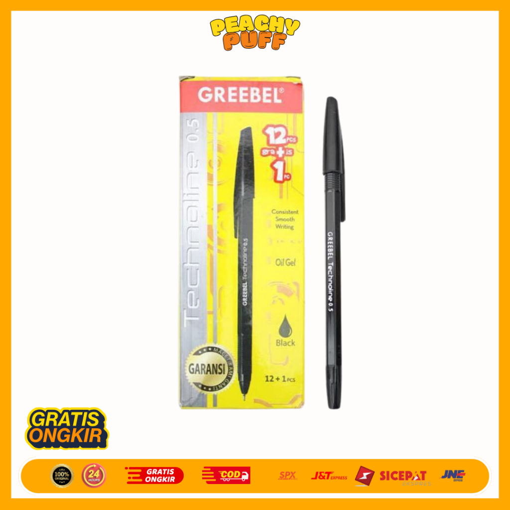 

Pulpen Greebel Technoline Isi 12 Pcs
