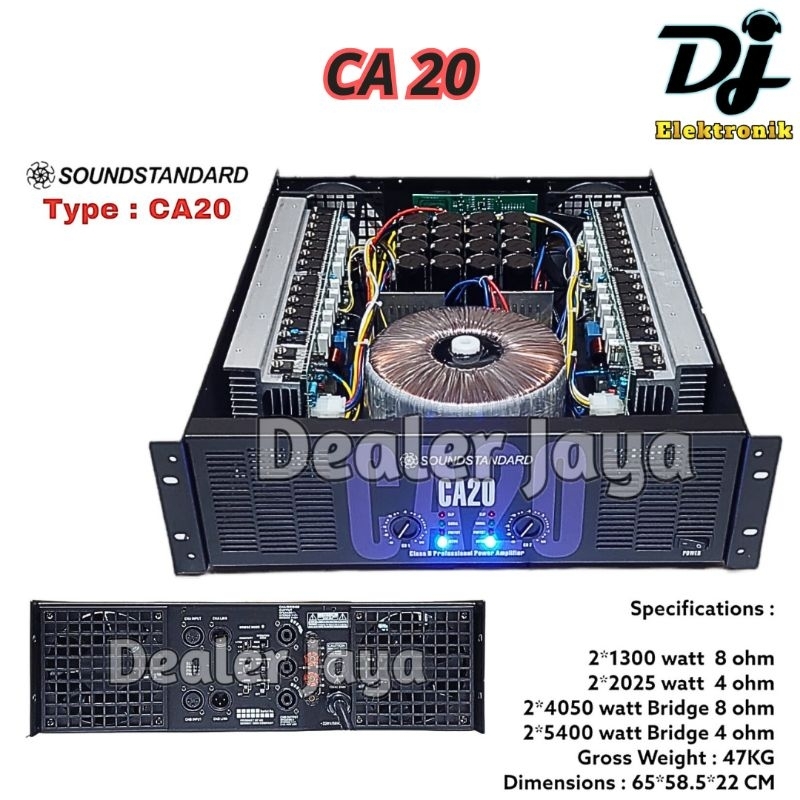 Power Amplifier Soundstandard CA 20 / CA20 - 2 channel (Sound Standart)