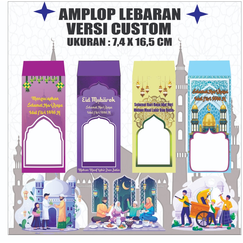 

AMPLOP IDUL FITRI CUSTOM FOTO HADIAH THR