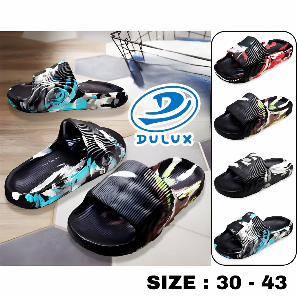 DULUX - Sandal Selop Anak/Pria/Wanita/Remaja Viral Kekinian, Sendal Karet Cowok Bahan EVA M 520-1