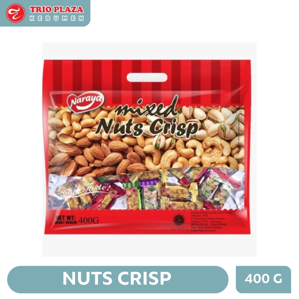 

NARAYA MIXED NUTS CRISP 400G