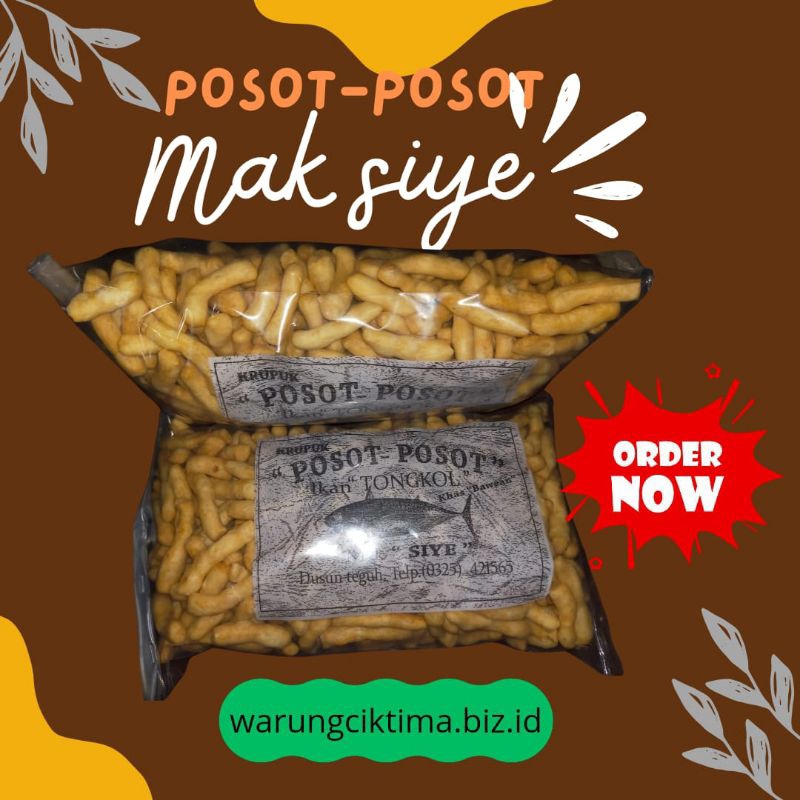 

Posot-posot Mak Siye (Kemasan Kecil) + Free Bubble Wrap dan kardus