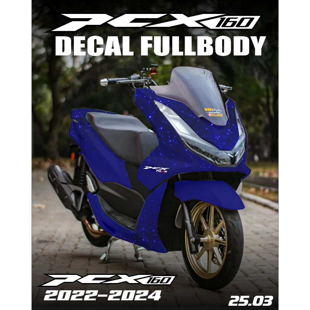 COD DECAL STICKER PCX 160 FULL BODY PCX TERBARU WARNA PUTIH MERAH HITAM PCX MODIFIKASI PCX INDONESIA