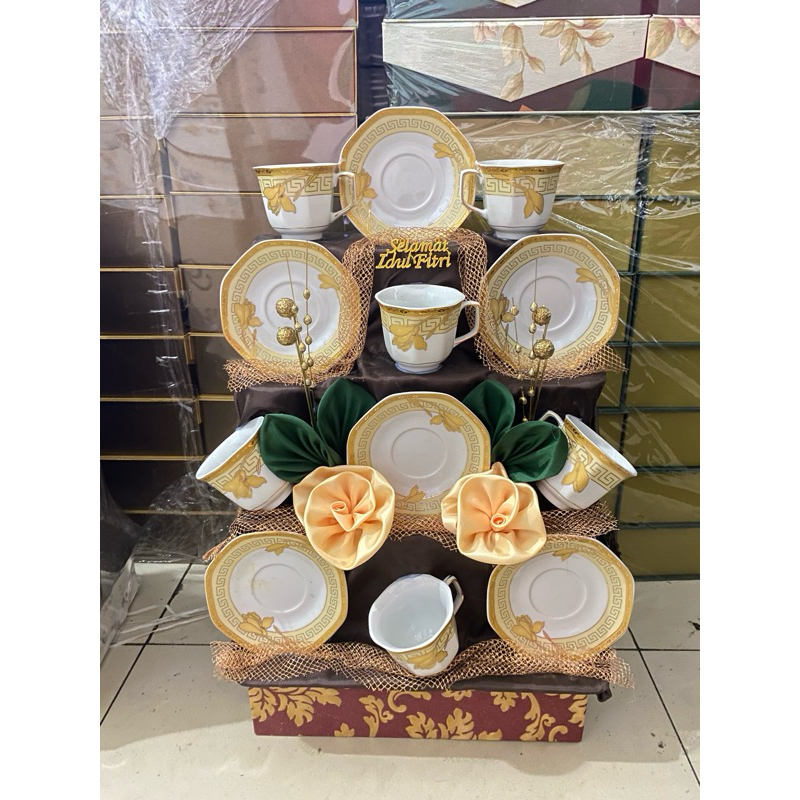 

parcel tea set tizenza/hampers pecah belah/parcel idul fitri 2025