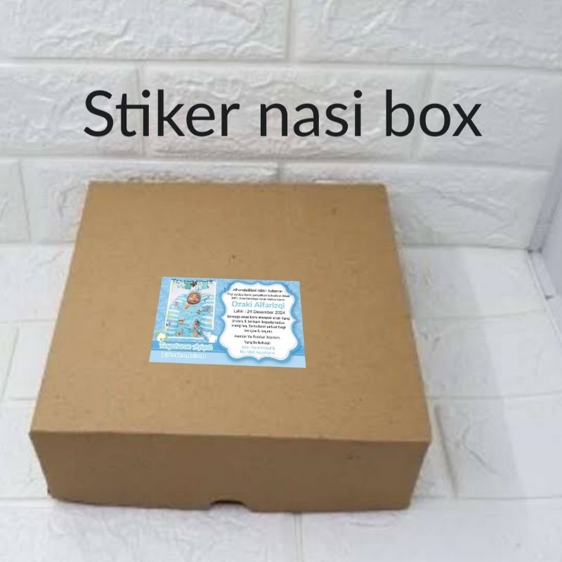 

sticker nasi box / sticker label