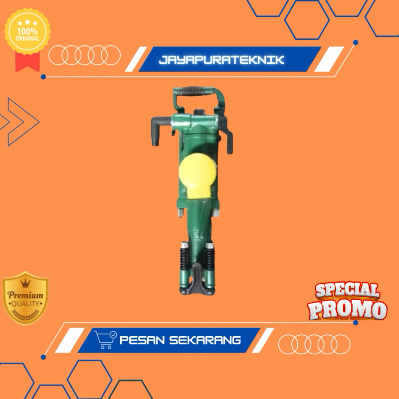 Mesin Bor Batu Tambang Pneumatik Y24 / Air Rock Drill Pneumatic Y24