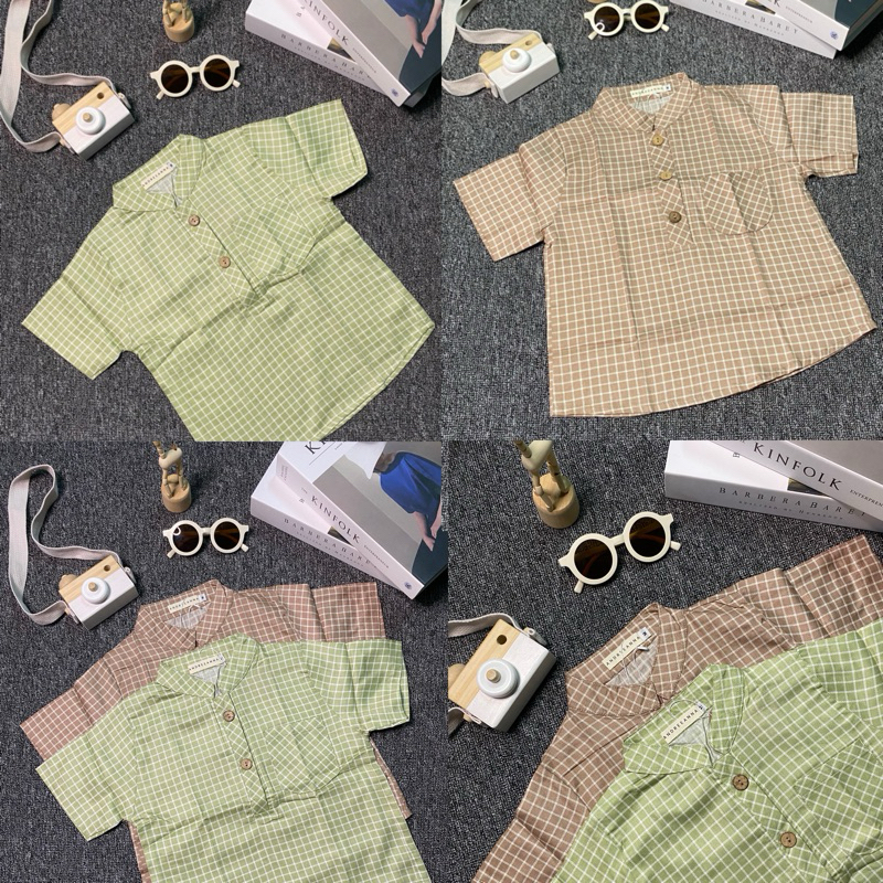 Koko anak laki-laki | Koko anak kotak-kotak | koko anak lengan pendek | kemeja anak lengan pendek | 