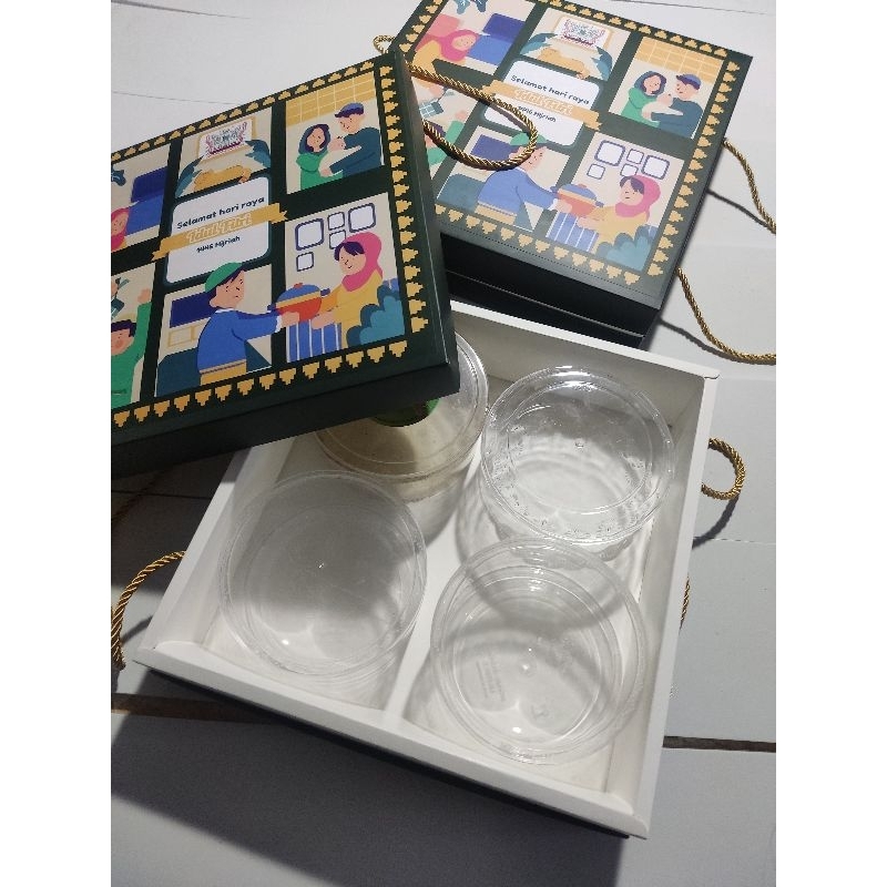 

BOX HAMPERS ISI 4 Toples Bulat 500 ml