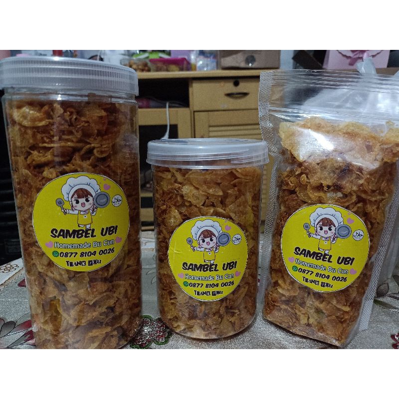 

SambelUbi/keripikkentangbawangebi