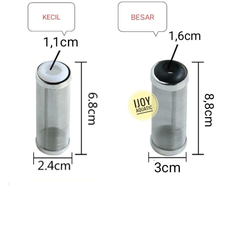 Saringan lily pipe aquascape, filter lily pipe