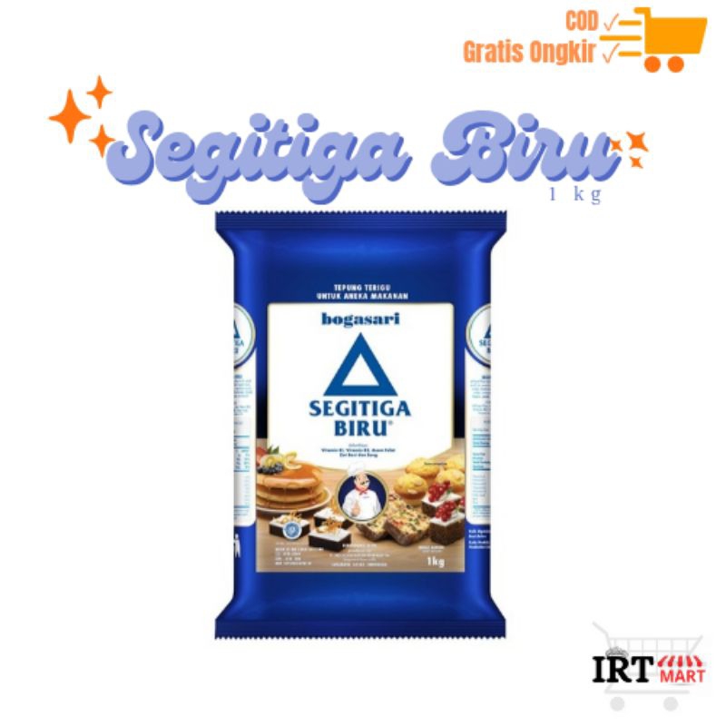 

TEPUNG TERIGU Segitiga Biru Kemasan Bogasari 1 kg Ekonomis