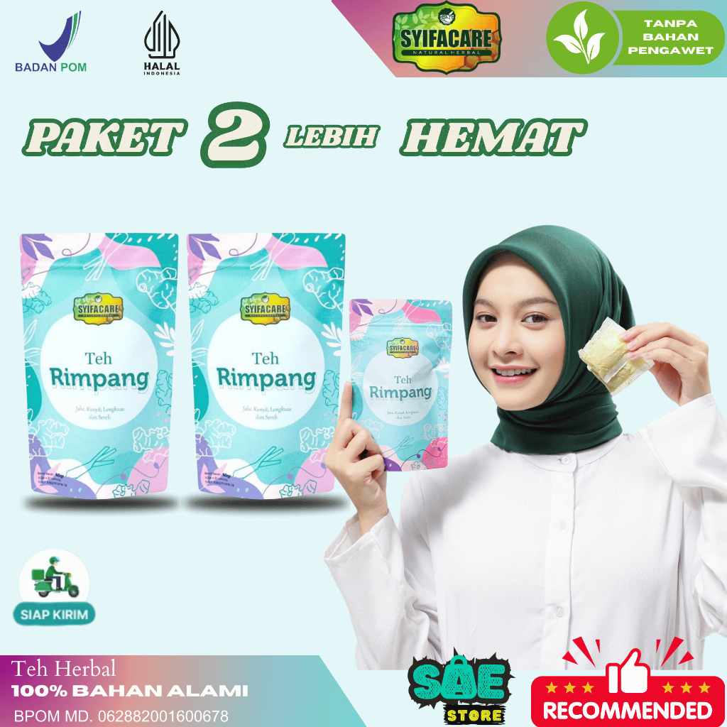 

Teh Rimpang Syifacare Teh Celup Herbal 100% Alami Tanpa Pengawet