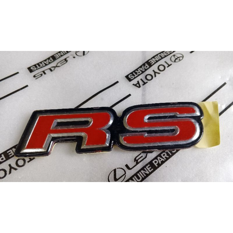 emblem RS honda jazz brio mobilio
original