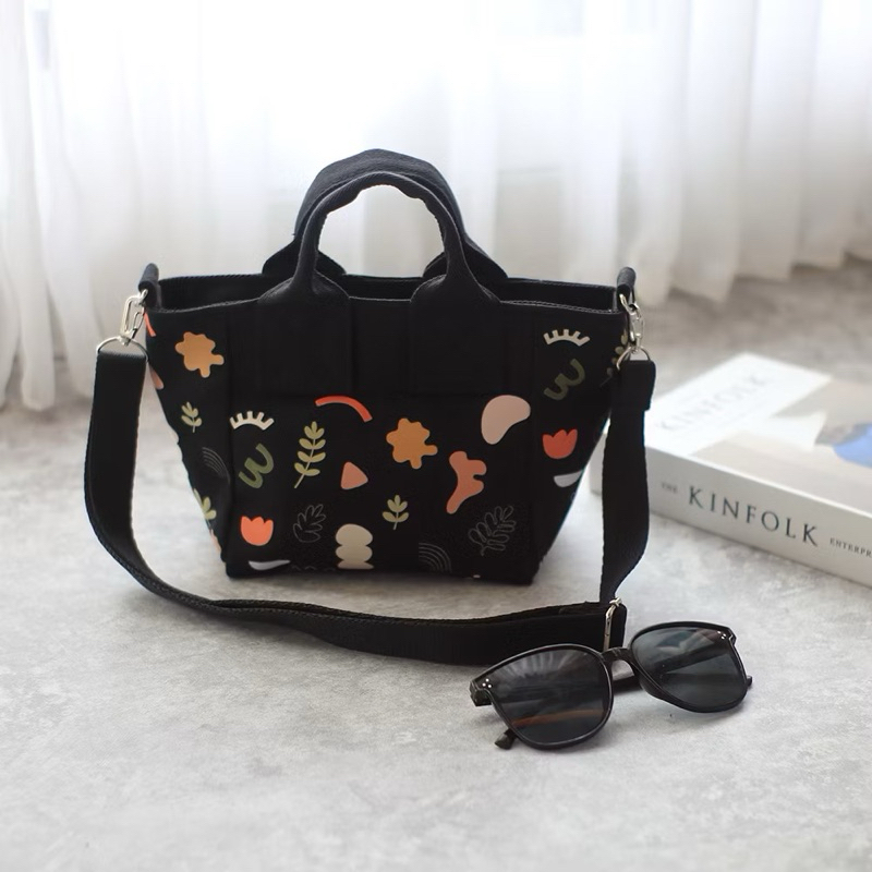 Totebag mini tas jinjing kecil wanita, clutch emboss - Preloved