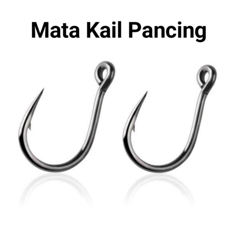 4 Pcs Mata Pancing - Kail Pancing - Mata Kail Pancing SHIKARI Ukuran 12 - Kail Hook Carbon - Cahtchf