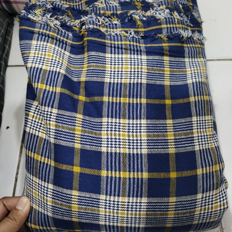 Kain flanel motif kotak - bahan katun flanel premium - kain cotton flanel tr